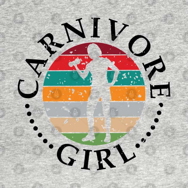 CARNIVORE GIRL MEAT EATER STEAK LOVER CUTE FIT GYM WOMAN by CarnivoreMerch